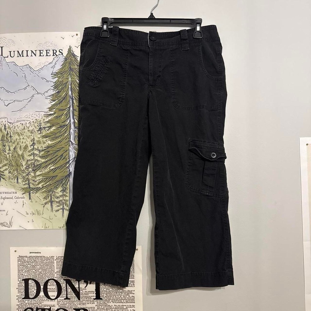 Y2k Dockers Black Cargo Capri Pants Ideal Fit